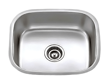 Massimo SS Undermount Kitchen Sink 23Ga 20 3:4″ x 17 3:4″ x 9″ (Gauge 16mm)
