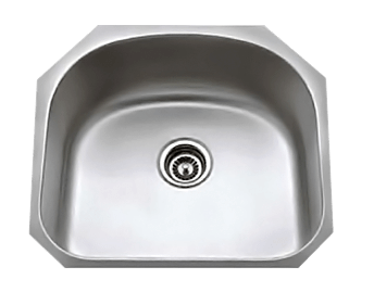 Massimo SS Undermount Kitchen Sink Round 23Ga 20 3:4″ x 17 3:4″ x 9″ (Gauge 16mm)